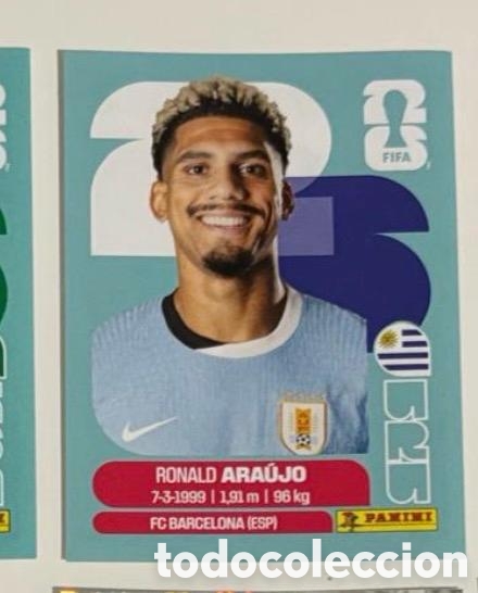 Coleccionismo cromos antiguos: RONALD ARAUJO URUGUAY CROMO FIFA WORLD CUP 2026 MUNDIAL STICKER PANINI