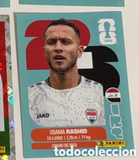 Coleccionismo cromos antiguos: RASHID IRAQ CROMO FIFA WORLD CUP 2026 MUNDIAL STICKER PANINI