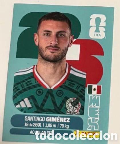 Coleccionismo cromos antiguos: SANTIAGO GIMENEZ MEXICO CROMO FIFA WORLD CUP 2026 MUNDIAL STICKER PANINI