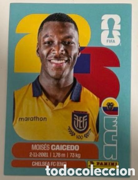 Coleccionismo cromos antiguos: MOISES CAICEDO ECUADOR CROMO FIFA WORLD CUP 2026 MUNDIAL STICKER PANINI