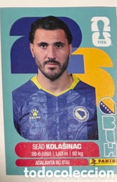 Coleccionismo cromos antiguos: KOLASINAC BOSNIA HERZEGOVINA CROMO FIFA WORLD CUP 2026 MUNDIAL STICKER PANINI
