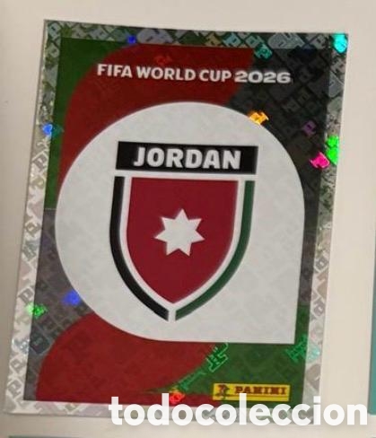 Coleccionismo cromos antiguos: ESCUDO JORDANIA CROMO FIFA WORLD CUP 2026 MUNDIAL STICKER PANINI