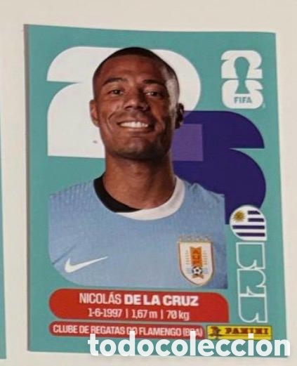 Coleccionismo cromos antiguos: DE LA CRUZ URUGUAY CROMO FIFA WORLD CUP 2026 MUNDIAL STICKER PANINI
