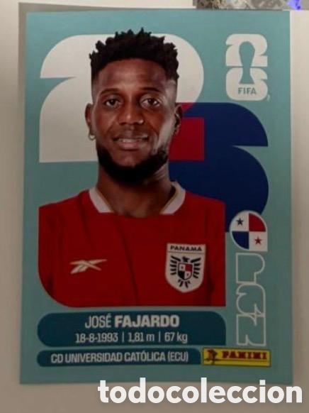 Coleccionismo cromos antiguos: FAJARDO PANAMA CROMO FIFA WORLD CUP 2026 MUNDIAL STICKER PANINI