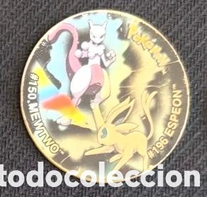 Coleccionismo cromos antiguos: MEWTWO Tazos League pokemon Matutano 2002