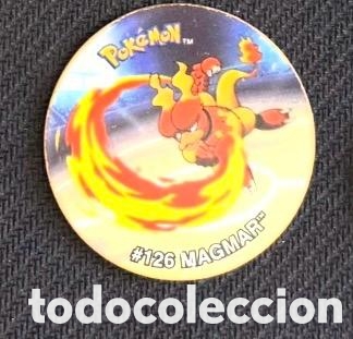 Coleccionismo cromos antiguos: MAGMAR Tazos League pokemon Matutano 2002