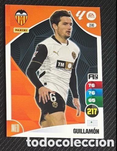 Coleccionismo cromos antiguos: 316 GUILLAMON VALENCIA Panini Adrenalyn XL La Liga 2024 2025