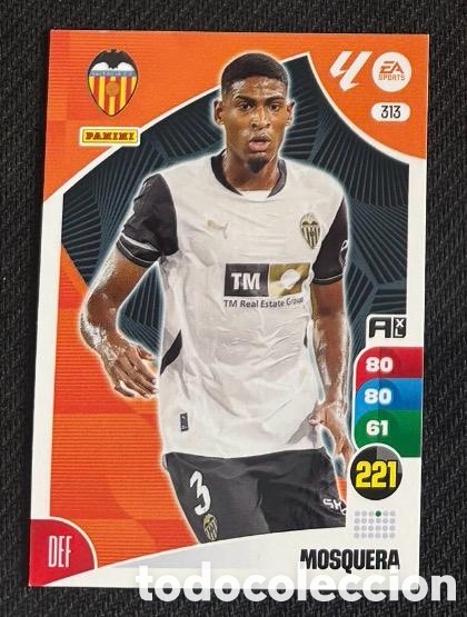 Coleccionismo cromos antiguos: 313 MOSQUERA VALENCIA Panini Adrenalyn XL La Liga 2024 2025