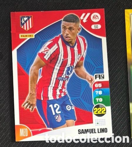 Coleccionismo cromos antiguos: 50 SAMUEL LINO ATLETICO MADRID Panini Adrenalyn XL La Liga 2024 2025