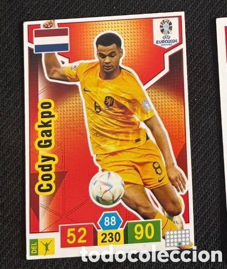 Coleccionismo cromos antiguos: GAKPO HOLANDA FIFA EUROCOPA 2024 CROMO