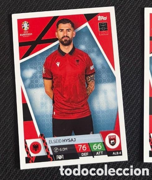 Coleccionismo cromos antiguos: HYSAJ ALBANIA UEFA EUROCOPA 2024 TOPPS