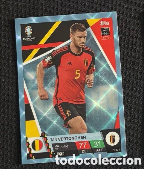 Coleccionismo cromos antiguos: VERTONGHEN BELGICA UEFA EUROCOPA 2024 TOPPS