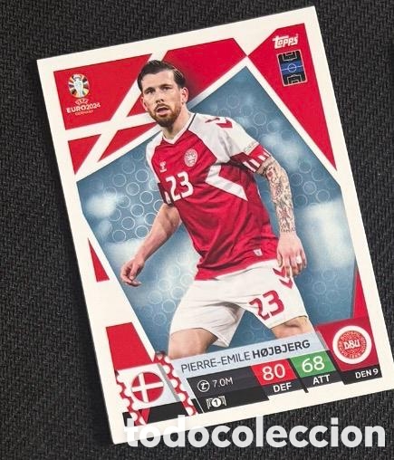 Coleccionismo cromos antiguos: HOJBJERG DINAMARCA UEFA EUROCOPA 2024 TOPPS