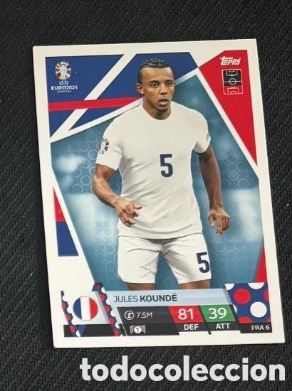 Coleccionismo cromos antiguos: KOUNDE FRANCIA UEFA EUROCOPA 2024 TOPPS