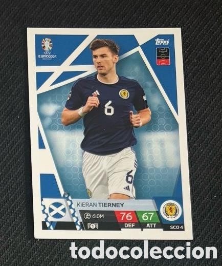 Coleccionismo cromos antiguos: TIERNEY ESCOCIA UEFA EUROCOPA 2024 TOPPS