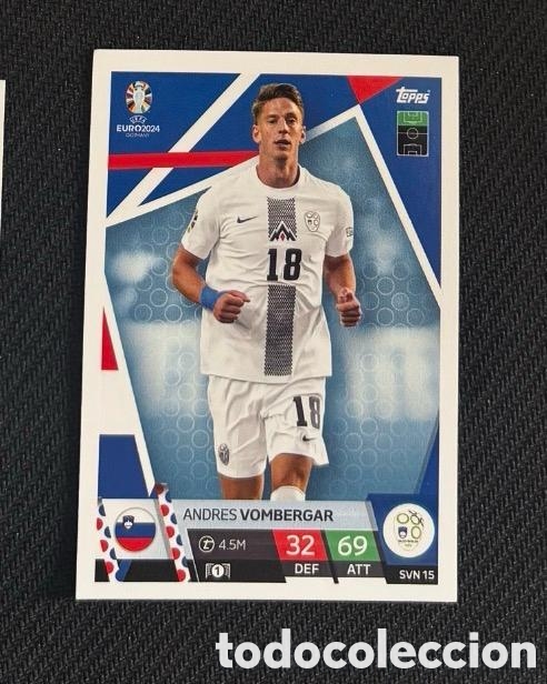 Coleccionismo cromos antiguos: VOMBERGAR ESLOVENIA UEFA EUROCOPA 2024 TOPPS