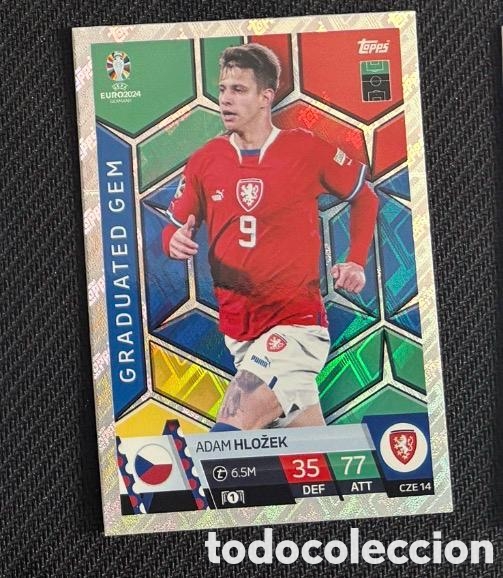 Coleccionismo cromos antiguos: HLOZEK REPUBLICA CHECA UEFA EUROCOPA 2024 TOPPS