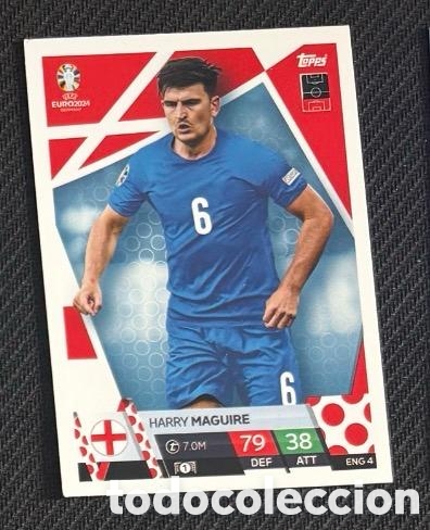 Coleccionismo cromos antiguos: MAGUIRE INGLATERRA UEFA EUROCOPA 2024 TOPPS