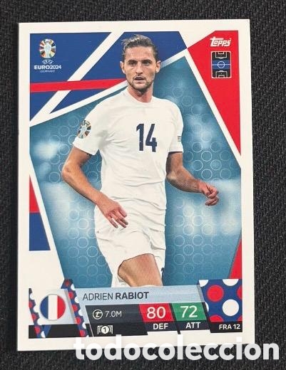 Coleccionismo cromos antiguos: RABIOT FRANCIA UEFA EUROCOPA 2024 TOPPS