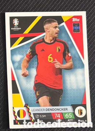 Coleccionismo cromos antiguos: DENDONCKER BELGICA UEFA EUROCOPA 2024 TOPPS