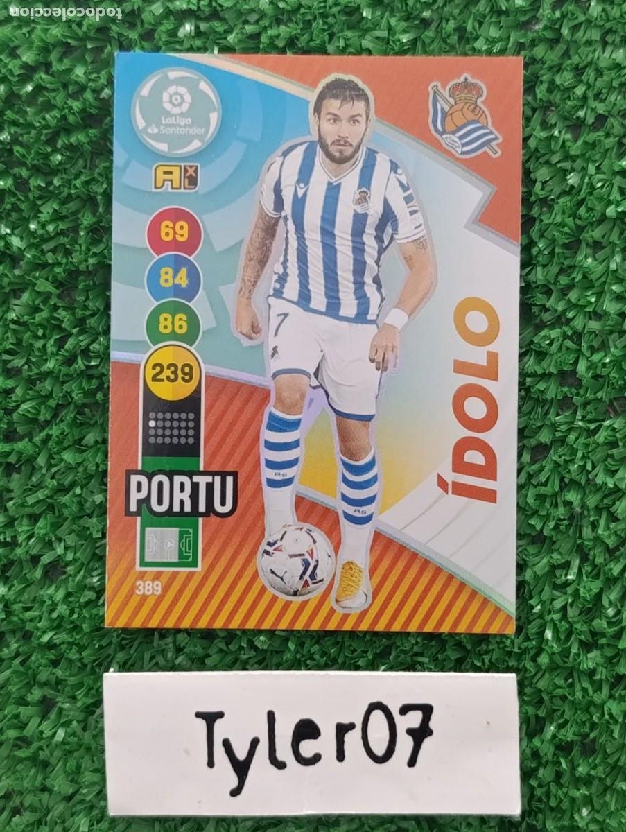 Collectable Antique Stickers: PORTU REAL SOCIEDAD 389 IDOLO ADRENALYN XL 2020 2021 20 21
