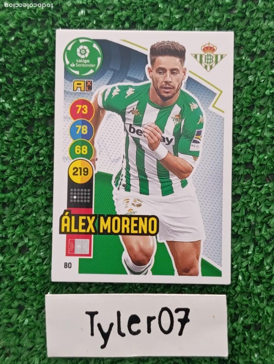 Collectable Antique Stickers: ALEX MORENO BETIS 80 ADRENALYN XL 2020 2021 20 21