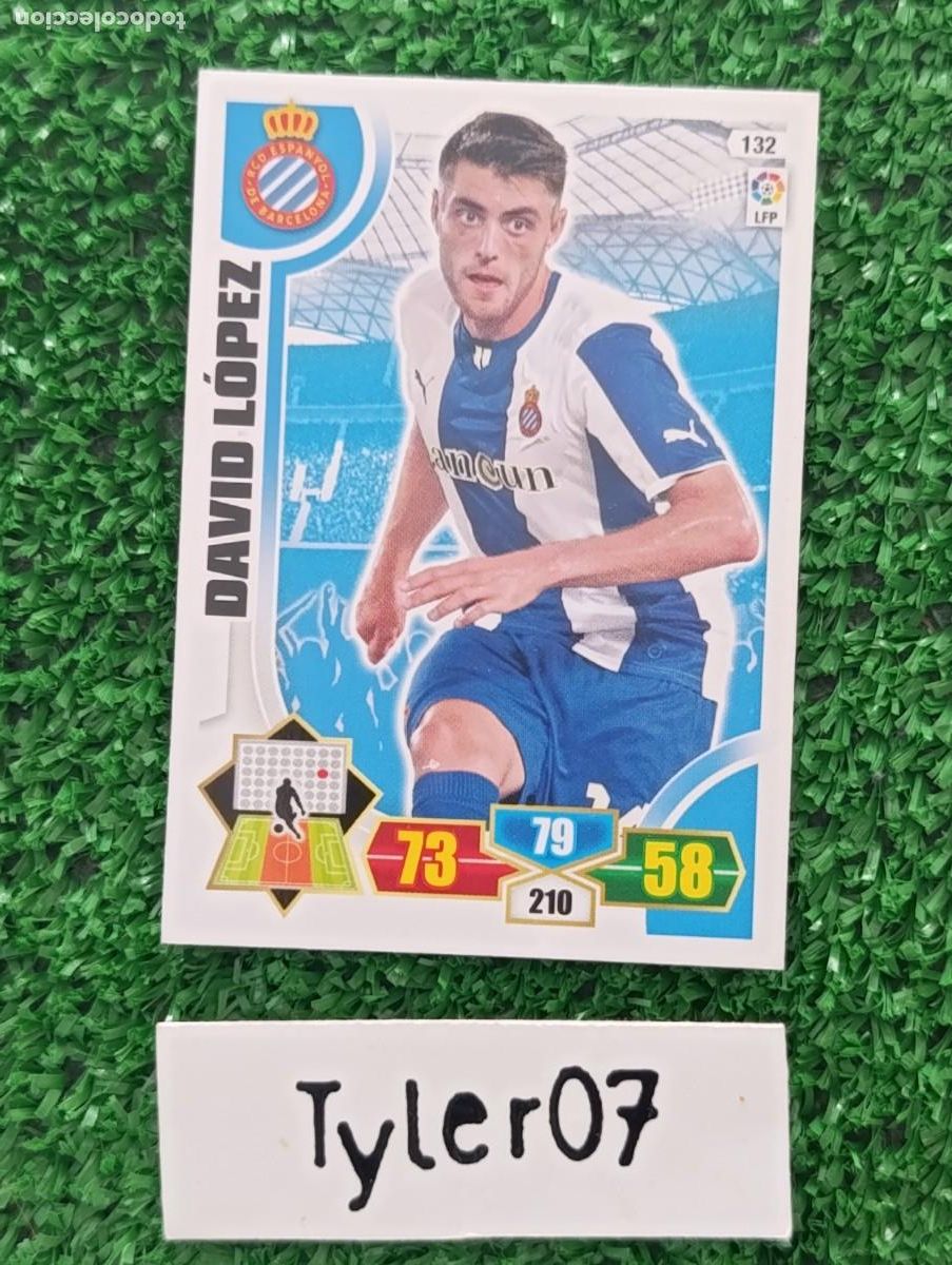 Coleccionismo cromos antiguos: DAVID LOPEZ ESPANYOL 132 ADRENALYN XL 2013 2014 13 14