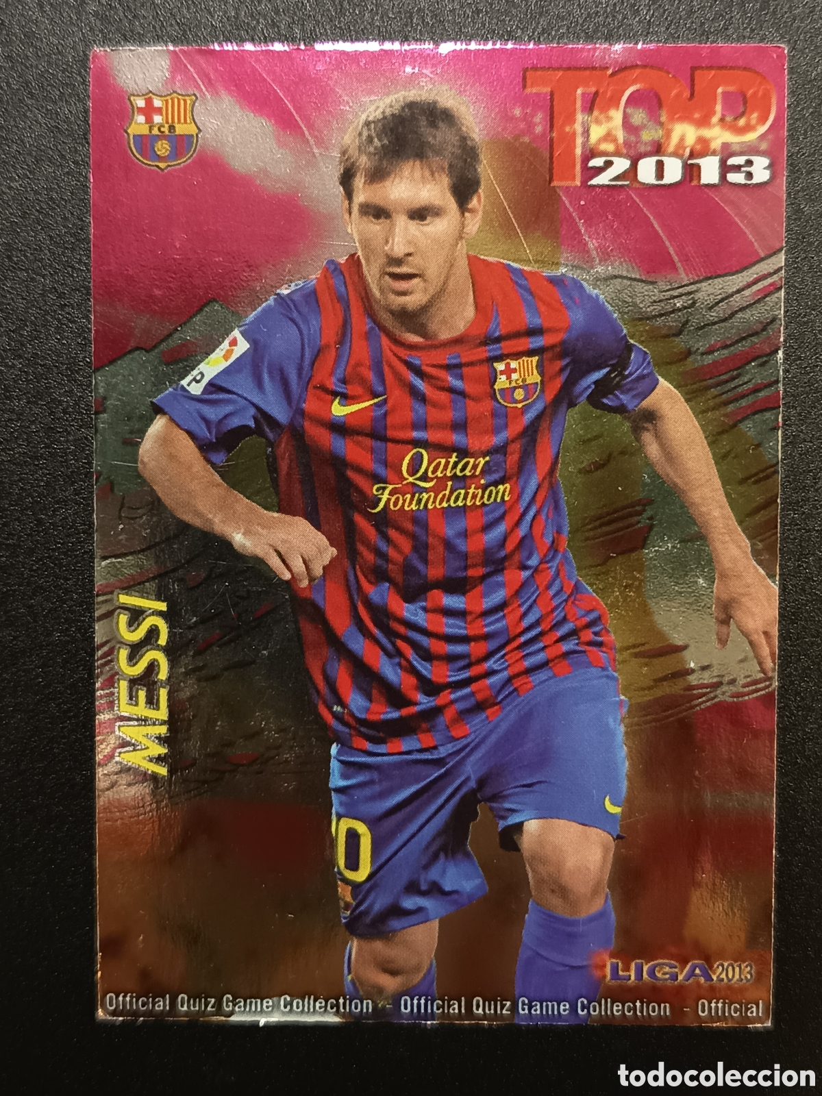 Coleccionismo cromos antiguos: N&ordm; 0595 595 CROMO CARD MESSI MUNDICROMO TOP 7 2013 2012-13