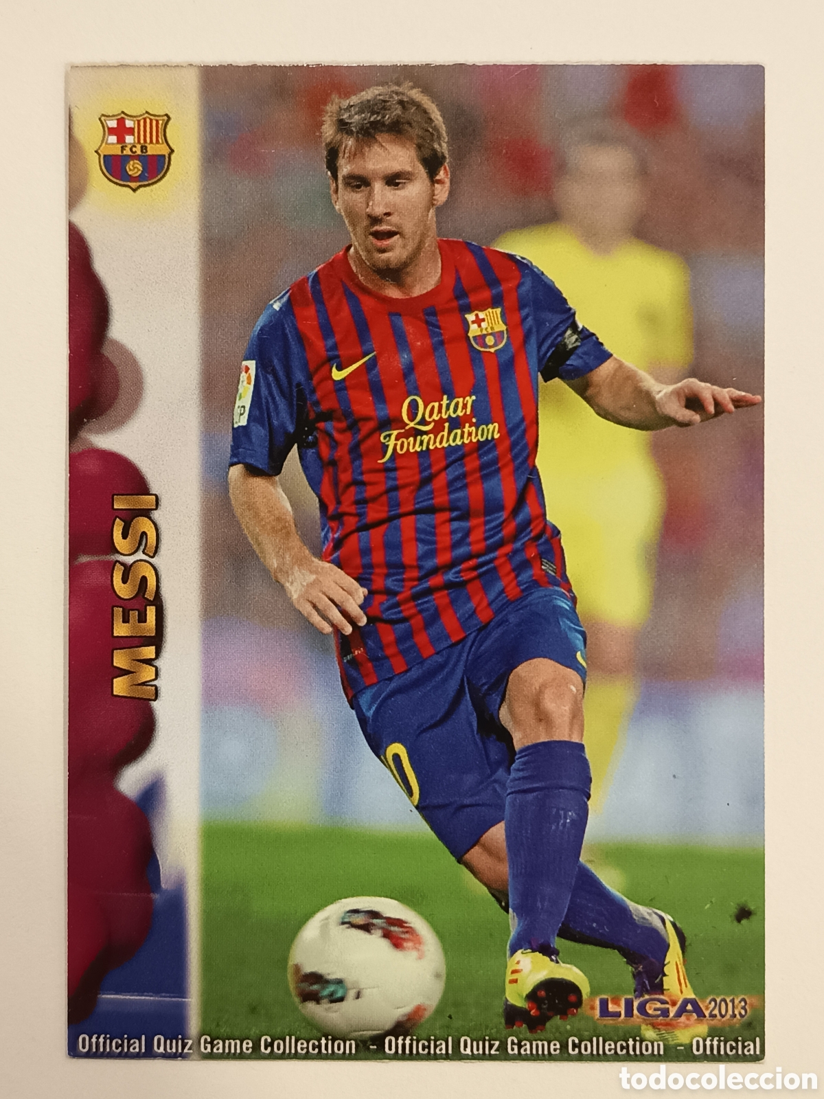 Coleccionismo cromos antiguos: N&ordm; 0044 44 CROMO CARD MESSI MUNDICROMO 2013 2012-13