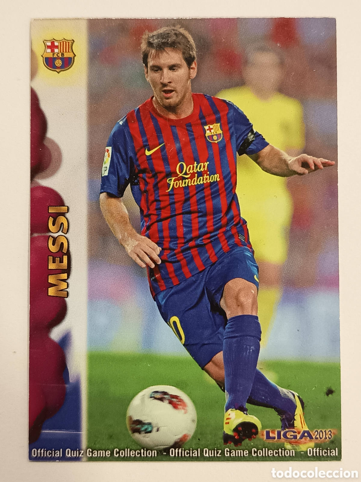Coleccionismo cromos antiguos: N&ordm; 0044 44 CROMO CARD MESSI MUNDICROMO 2013 2012-13