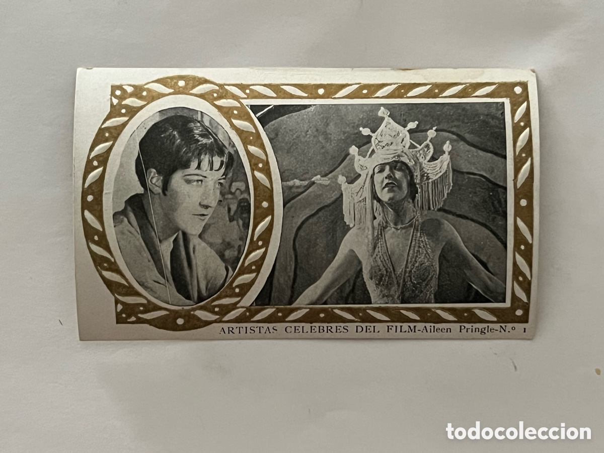 Coleccionismo cromos antiguos: AILEEN PRINGLE- ARTISTAS C&Eacute;LEBRES DEL FILM-N&ordm;.1-SERIE A-CHOCOLATES AMATLLER