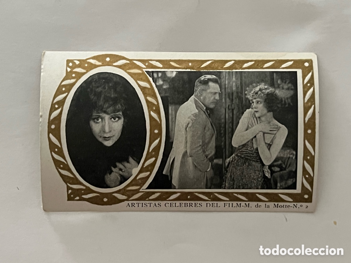 Coleccionismo cromos antiguos: MAGUERITTE DE LA MOTTE. ARTISTAS C&Eacute;LEBRES DEL FILM-N&ordm;.2-SERIE A-CHOCOLATES AMATLLER