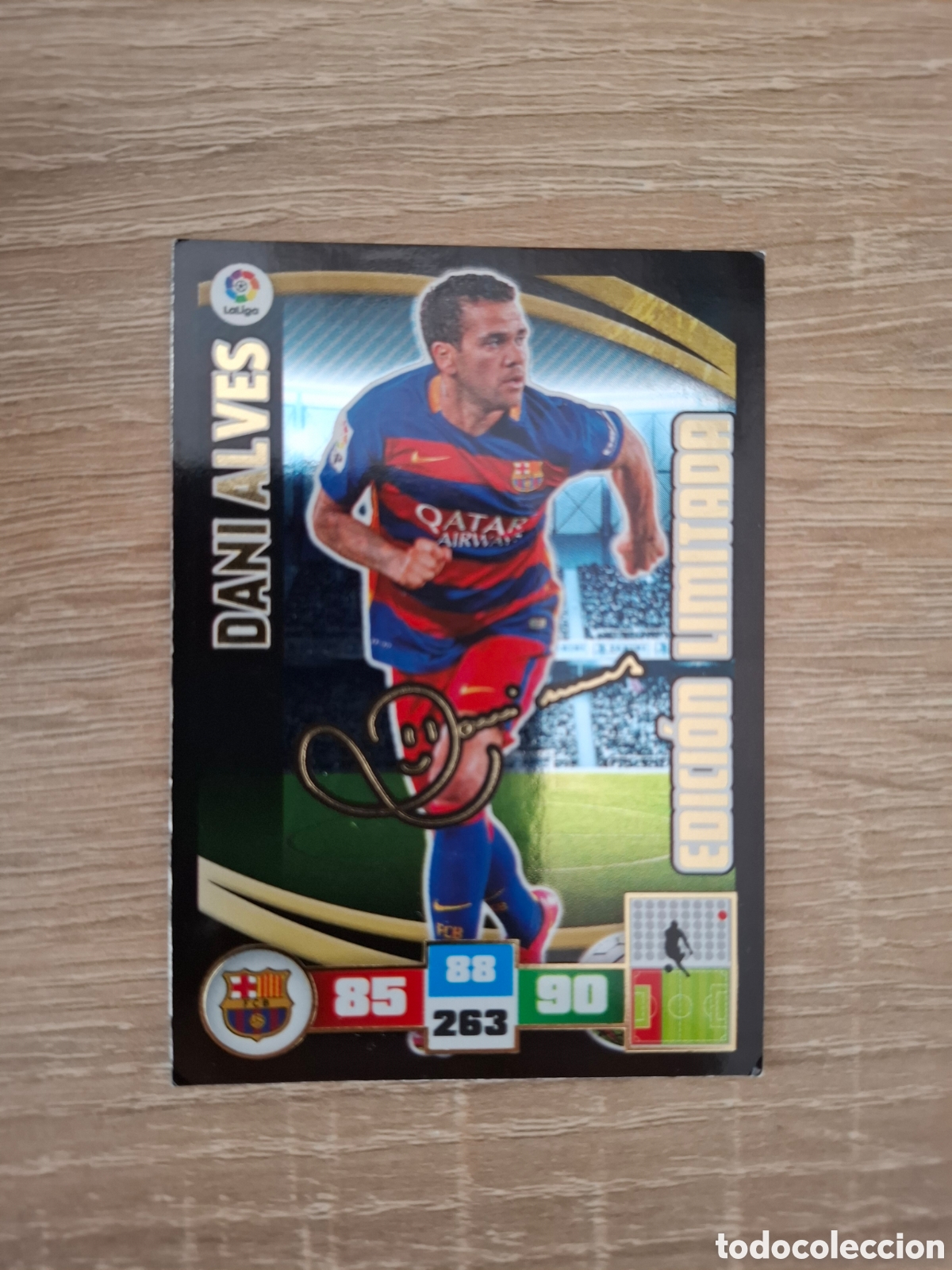 Collezionismo Figurine antiche: Dani Alves adrenalyn liga 15-16 firmada limitada