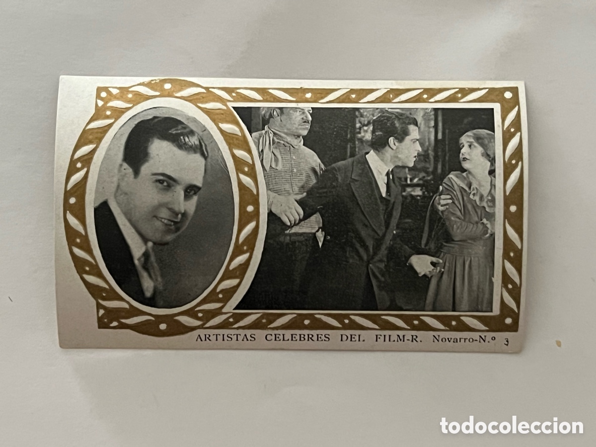 Coleccionismo cromos antiguos: RAMON NOVARRO .. ARTISTAS C&Eacute;LEBRES DEL FILM-N&ordm;.3 - SERIE A-CHOCOLATES AMATLLER