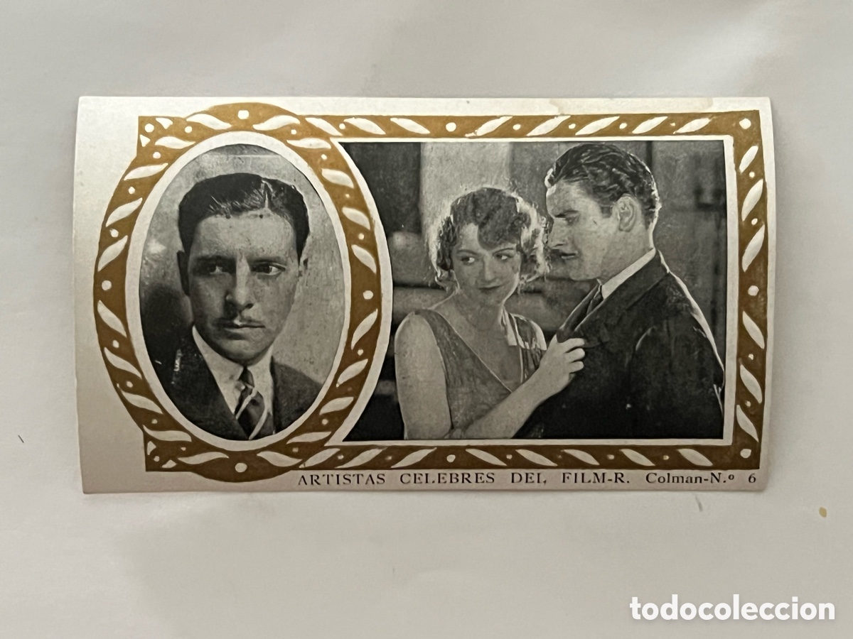 Collectionnisme Cartes &agrave; collectionner anciennes: RONALD COLMAN.. ARTISTAS C&Eacute;LEBRES DEL FILM-N&ordm;.6, SERIE A-CHOCOLATES AMATLLER