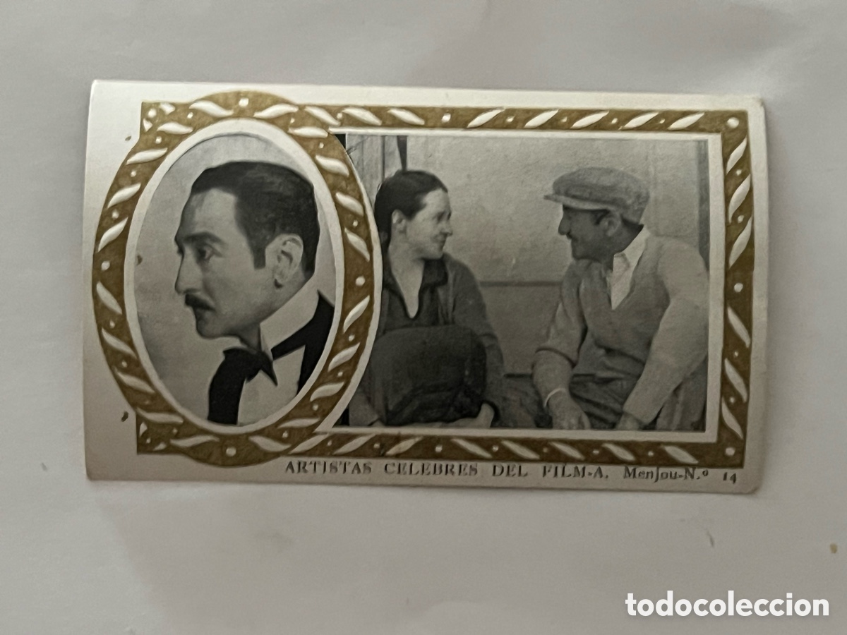 Sammeln alte Sammelbilder: ADOLPHE MENJOU.. ARTISTAS C&Eacute;LEBRES DEL FILM-N&ordm;.14, SERIE A-CHOCOLATES AMATLLER