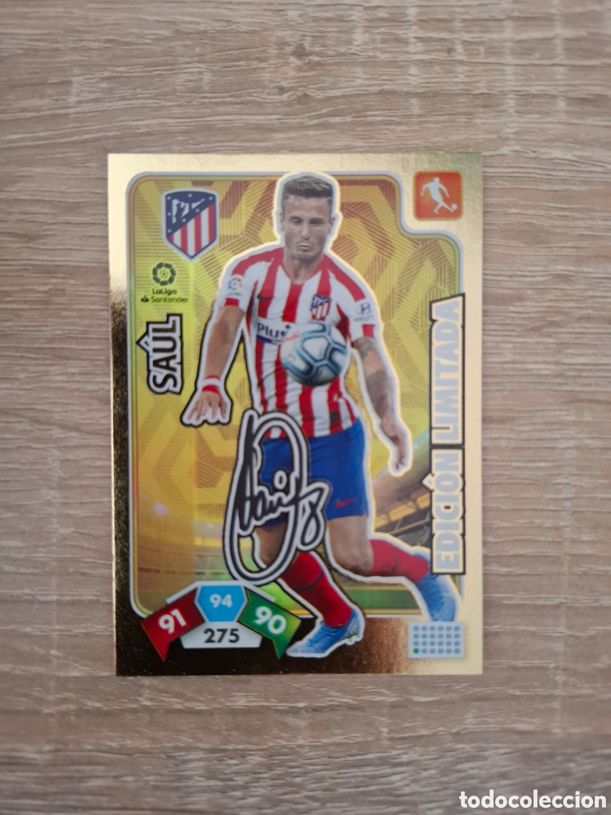 Coleccionismo cromos antiguos: Adrenalyn liga 19-20 Sa&uacute;l edici&oacute;n limitada firmada