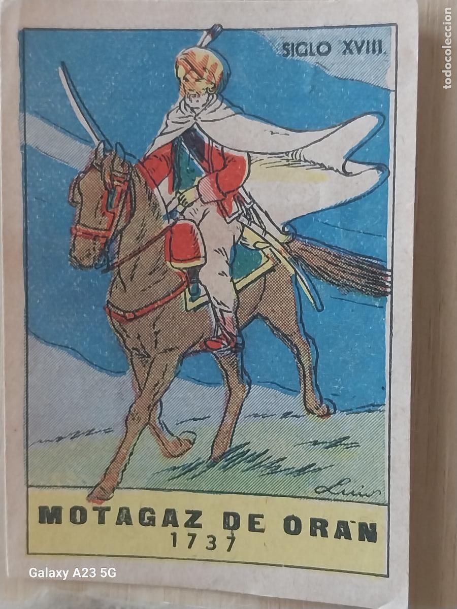 Coleccionismo cromos antiguos: MOTAGAZ DE ORAN A&Ntilde;OS 40 CROMO SIN PEGAR NUNCA 6.8X4.8CMS ORIGINAL SOLDADO CAPA