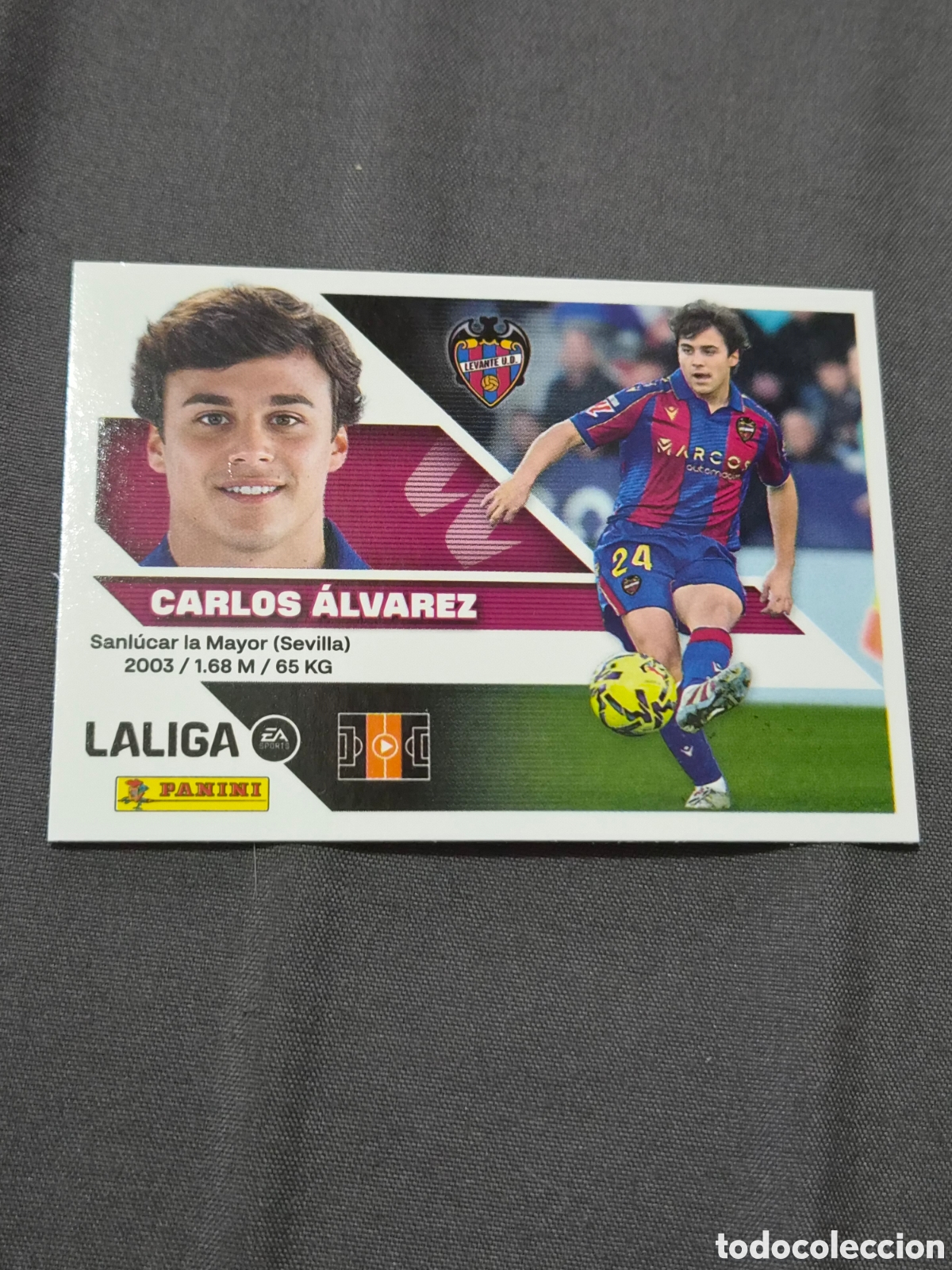 Coleccionismo cromos antiguos: 15 - CARLOS &Aacute;LVAREZ, LEVANTE LIGA ESTE 2026 2027