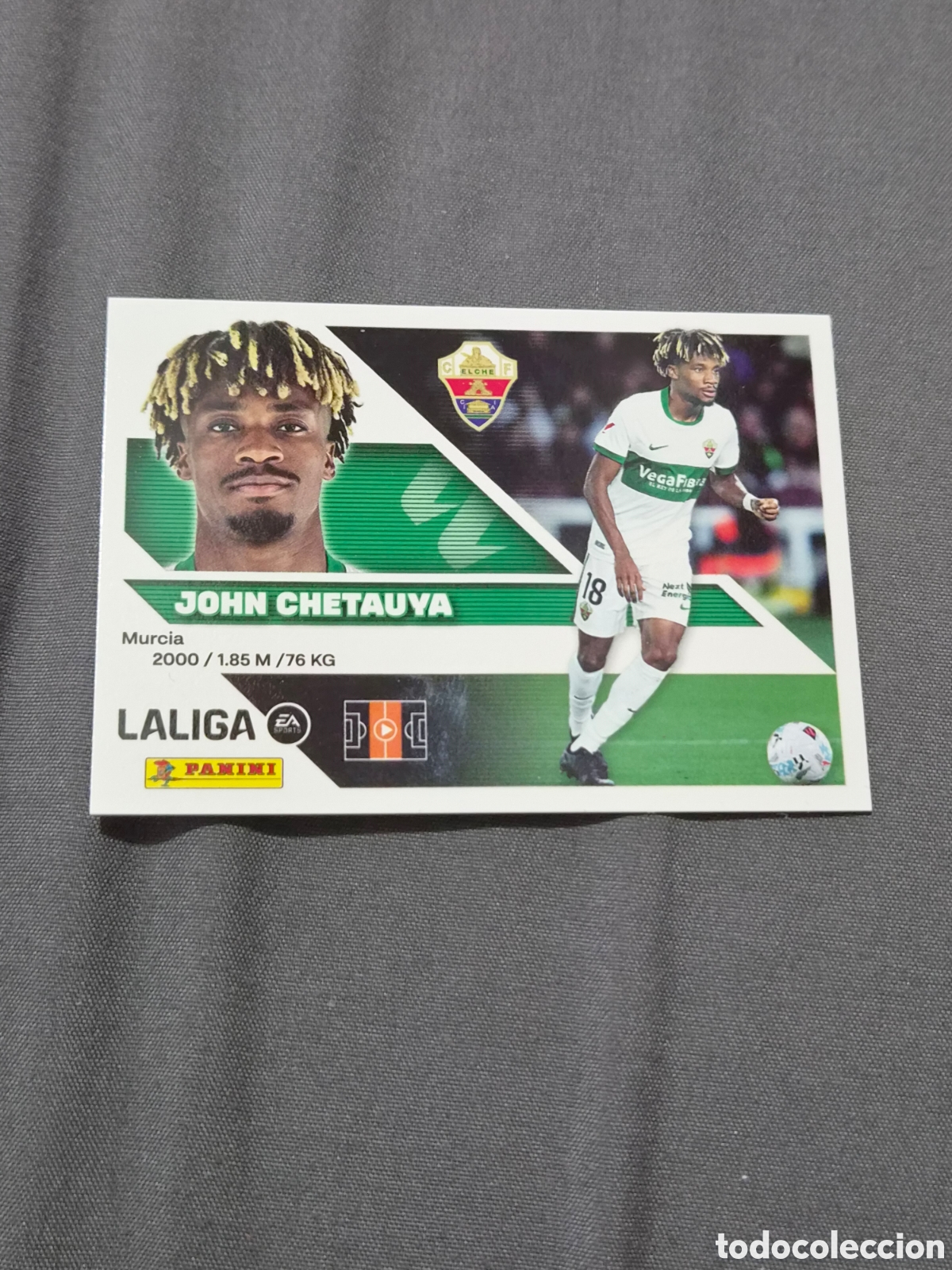 Coleccionismo cromos antiguos: 13 B - JOHN CHETAUYA , ELCHE LIGA ESTE 2026 2027