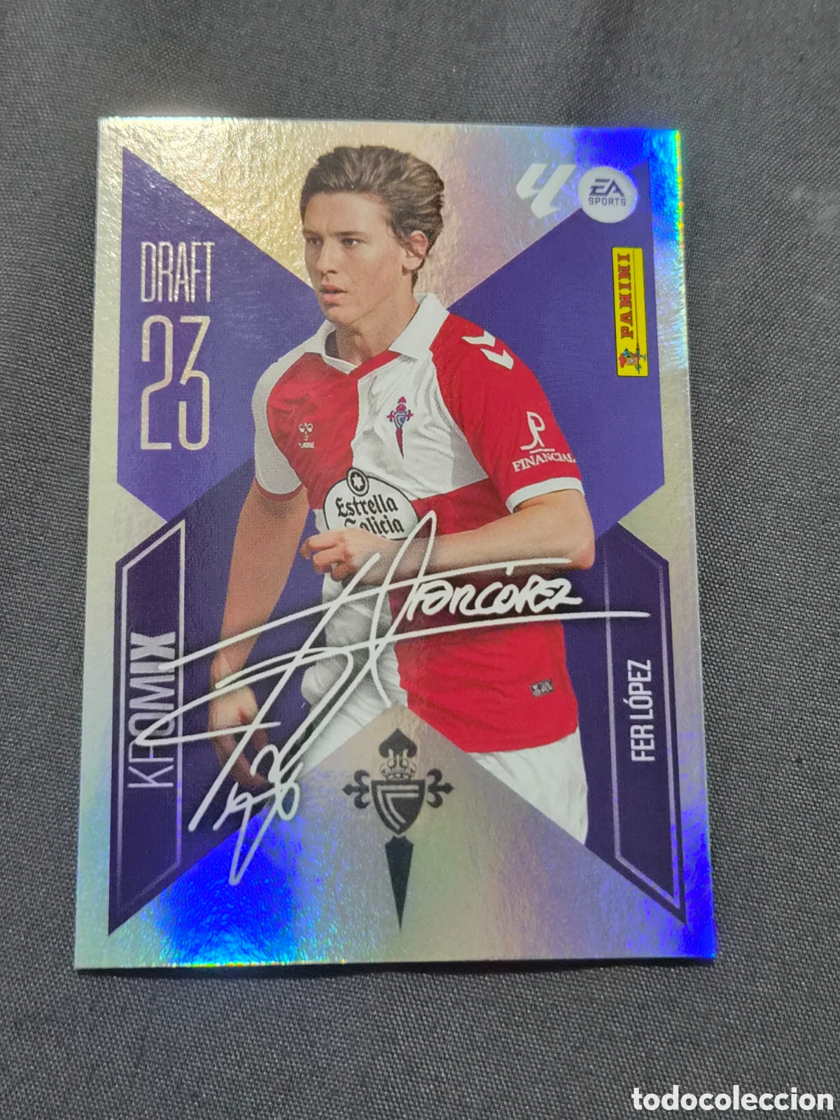 Coleccionismo cromos antiguos: 7 - FER L&Oacute;PEZ, CELTA KROMIX LIGA ESTE 2026 2027