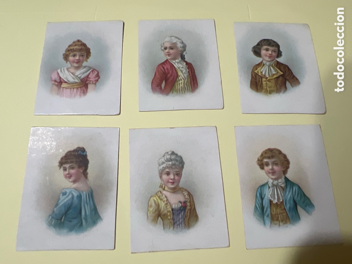 Coleccionismo cromos antiguos: C3385. LOTE DE 6 CROMOS ANTIGUOS