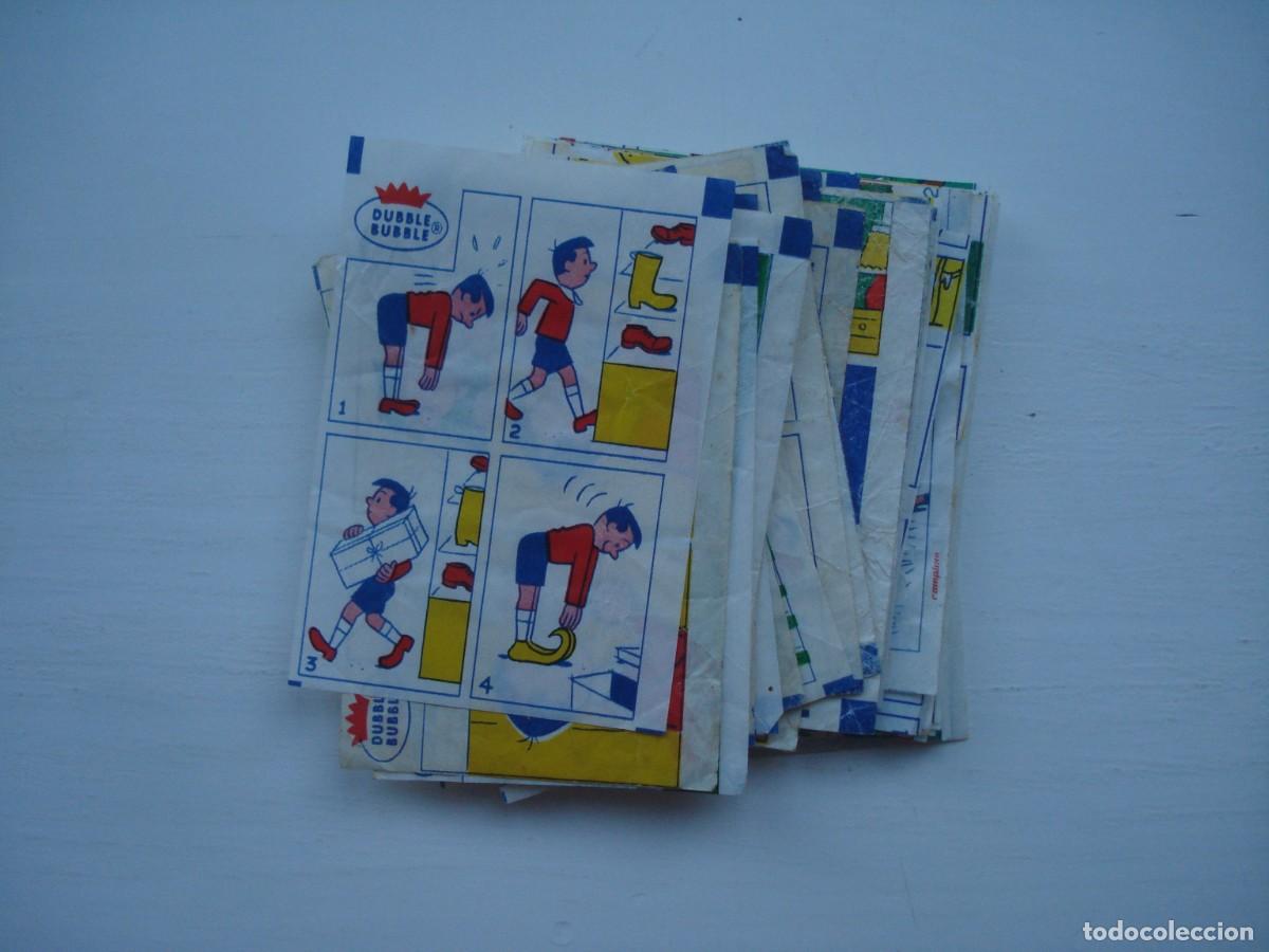 Coleccionismo cromos antiguos: 40 DIFERENTAS CROMOS DUBBLE BUBBLE CHICLES! WRAPPERS BUBBLE GUM!