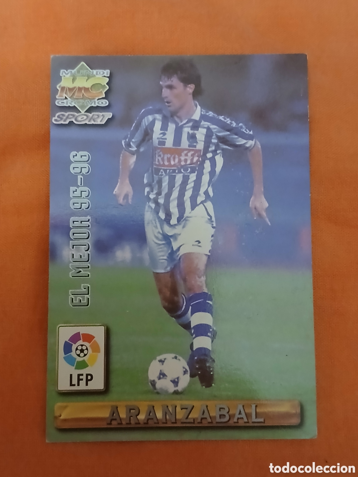 Coleccionismo cromos antiguos: Cromo Aranzabal Las Fichas de la Liga Mundicromo Sport (Temp.1995-96) N&deg;406 Real Sociedad