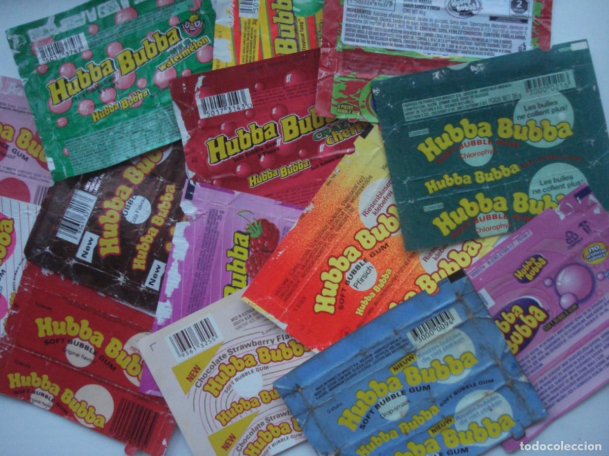 Coleccionismo cromos antiguos: 65 DIFERENTES HUBBA BUBBA ENVOLTORIOS CHICLES! KAUGUMMI BILDER BUBBLE GUM!