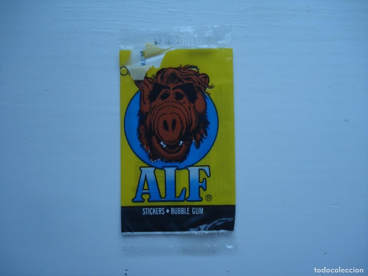 Coleccionismo cromos antiguos: ALF ENVOLTORIO CROMOS CHICLES! WRAPPER KAUGUMMI BILDER BUBBLE GUM!