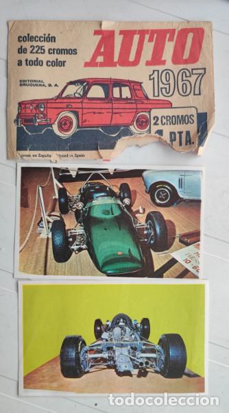 Coleccionismo cromos antiguos: SOBRE CON 2 CROMOS DE LA COLECCION AUTO 1967