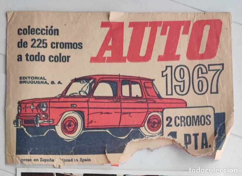 Coleccionismo cromos antiguos: SOBRE CON 2 CROMOS DE LA COLECCION AUTO 1967 - Foto 2
