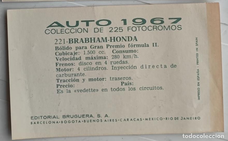 Coleccionismo cromos antiguos: SOBRE CON 2 CROMOS DE LA COLECCION AUTO 1967 - Foto 7