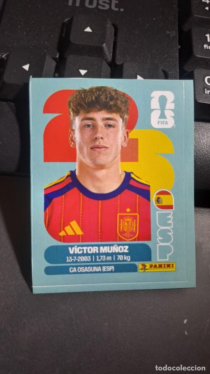Coleccionismo cromos antiguos: CROMO VICTOR MU&Ntilde;OZ J12 J 12 ESPA&Ntilde;A FIFA WORLD CUP 2026 MUNDIAL PANINI NUNCA PEGADO